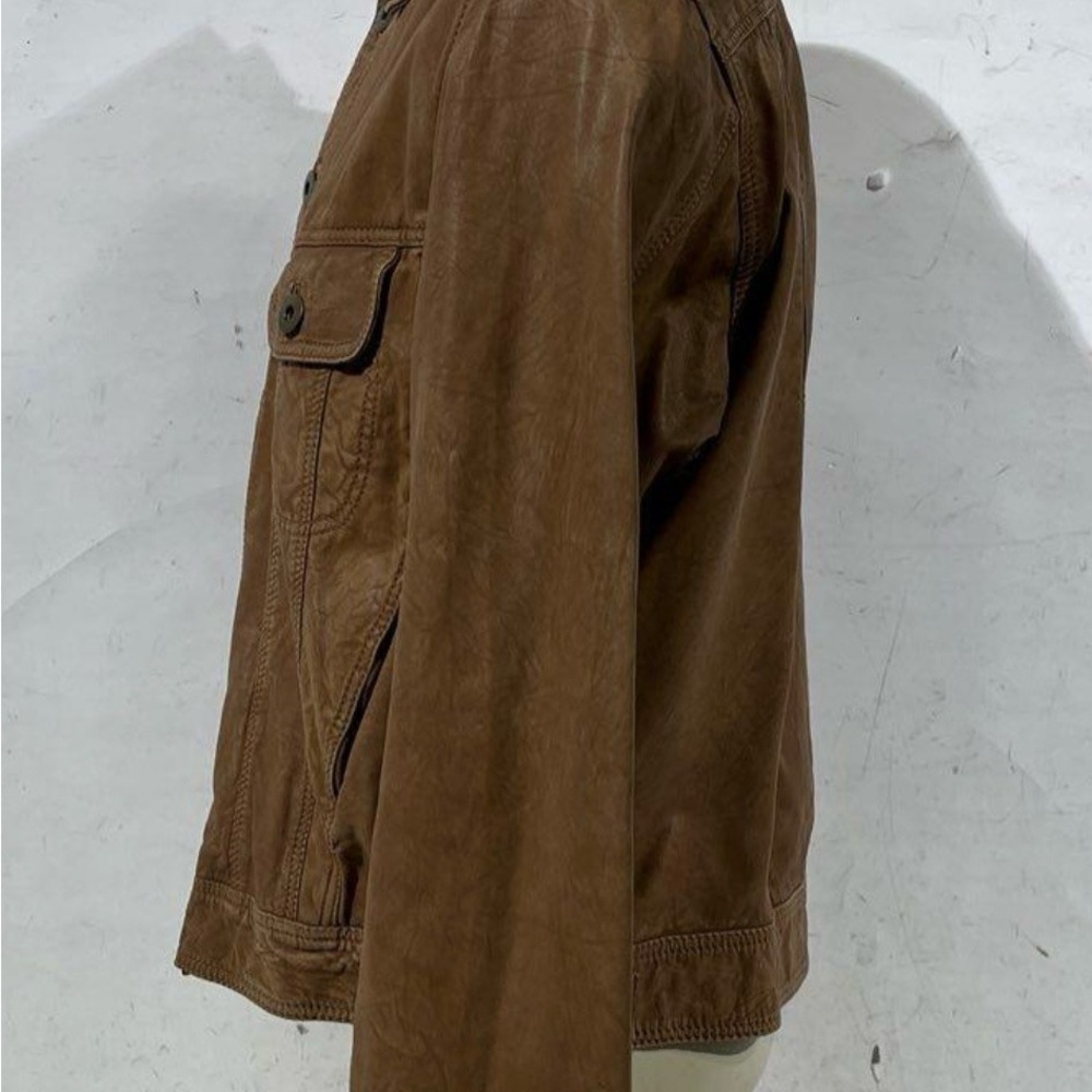 Scully Men's Brown Solid Button Front Western Sty… - image 3